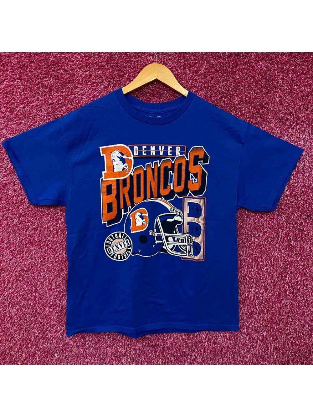 Junk Food Clothing Denver Broncos Checkdown Flea Market T-shirt Medium